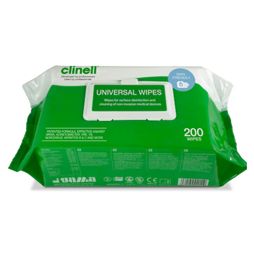 Clinell Universal Sanitising Wipes | 200 pack - Image 3