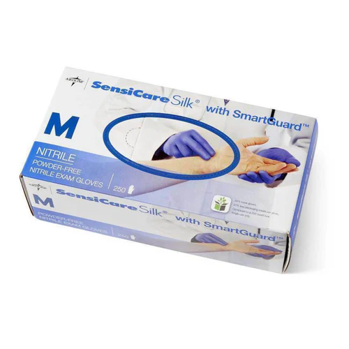 Medline SensiCare Silk Nitrile Disposable Gloves | Pack - Image 4
