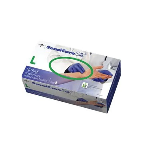 Medline SensiCare Silk Nitrile Disposable Gloves | Pack - Image 6