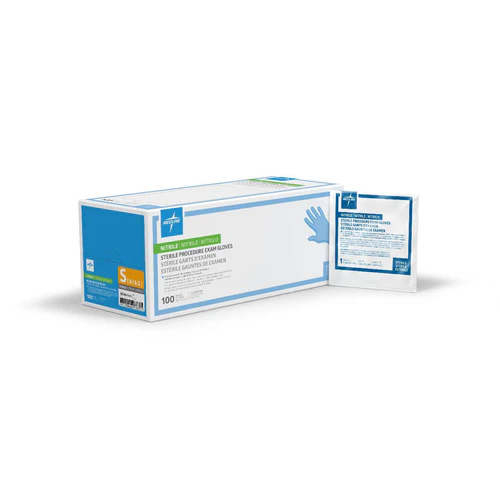 Medline Sterile Nitrile Exam Gloves | Pack of