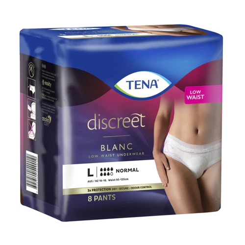 TENA Pants Women - Discreet Blanc Normal Low Waist, PACKET - Image 3