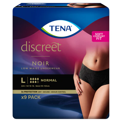 TENA Pants Women - Discreet Noir Normal Low Waist, PACKET - Image 3
